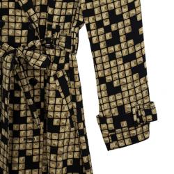 Alexander Wang Stud Print Silk Classic Trench Coat M