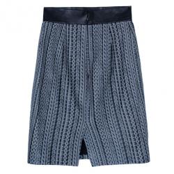 Pre Owned Alexander Wang Lambskin Leather Logo Skirt XS