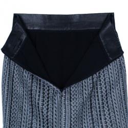 Pre Owned Alexander Wang Lambskin Leather Logo Skirt XS