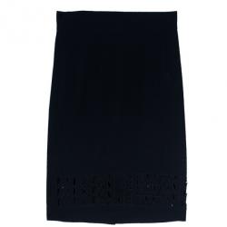 Pre Owned Alexander Wang Crepe Laser Cut Skirt S