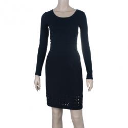 Pre Owned Alexander Wang Crepe Laser Cut Skirt S