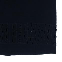 Pre Owned Alexander Wang Crepe Laser Cut Skirt S