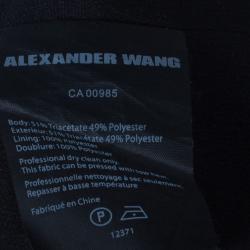 Pre Owned Alexander Wang Crepe Laser Cut Skirt S