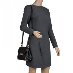 مملوكة مسبقًا Alexander Wang Black Pebbled Leather Marion Crossbody Bag 