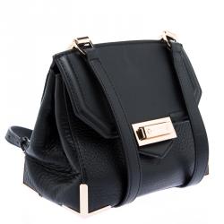 مملوكة مسبقًا Alexander Wang Black Pebbled Leather Marion Crossbody Bag 