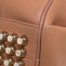 Alexander Wang Peach Pebbled Leather Rocco Duffel Bag