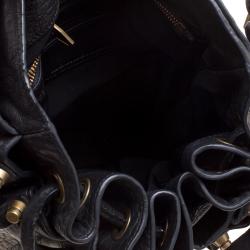 Alexander Wang Black Textured Leather Diego Bucket Bag