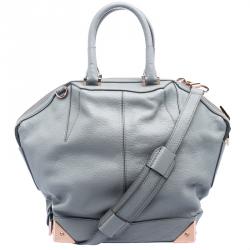 Alexander Wang Grey Leather Small Emile Satchel