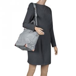 Alexander Wang Grey Leather Small Emile Satchel