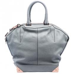 Alexander Wang Grey Leather Small Emile Satchel