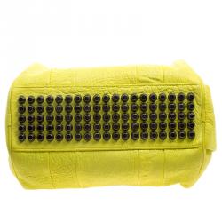 Alexander Wang Yellow Pebbled Leather Rocco Duffel Bag