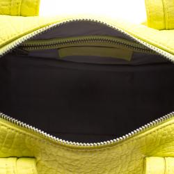 Alexander Wang Yellow Pebbled Leather Rocco Duffel Bag