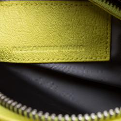 Alexander Wang Yellow Pebbled Leather Rocco Duffel Bag