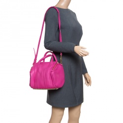 Alexander Wang Pink Leather Rocco Top Handle Bag