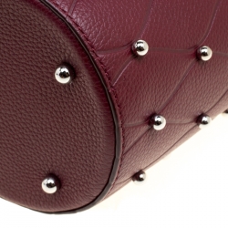 Alexander Wang Burgundy Leather Mini Runway Roxy Studded Bucket Bag