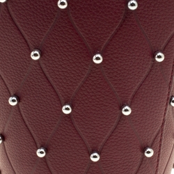 Alexander Wang Burgundy Leather Mini Runway Roxy Studded Bucket Bag