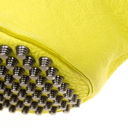 Alexander Wang Lime Green Textured Leather Diego Bucket Bag