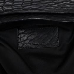 Alexander Wang Black Diego Textured-Leather Bucket Bag