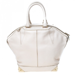 Alexander Wang Cream Leather Small Emile Satchel