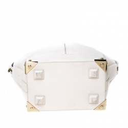 Alexander Wang Cream Leather Small Emile Satchel
