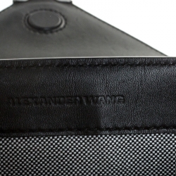 Alexander Wang Black Leather Small Prisma Envelope Crossbody Bag