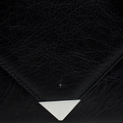 Alexander Wang Black Leather Small Prisma Envelope Crossbody Bag
