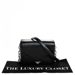 Alexander Wang Black Leather Small Prisma Envelope Crossbody Bag