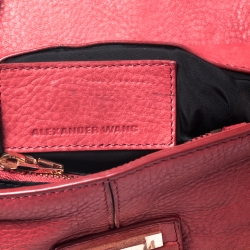 Pre Owned حقيبة كتف اليكساندر وانغ ماريون صغيرة جلد حمراء