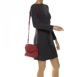 Pre Owned حقيبة كتف اليكساندر وانغ ماريون صغيرة جلد حمراء