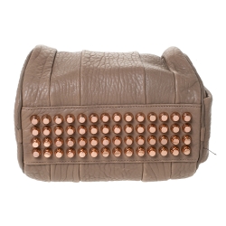 Pre Owned Alexander Wang Brown Textured Leather Rocco Duffel Bag