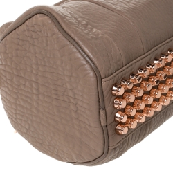 Pre Owned Alexander Wang Brown Textured Leather Rocco Duffel Bag