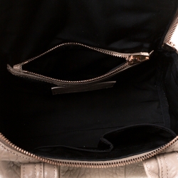 Pre Owned Alexander Wang Brown Textured Leather Rocco Duffel Bag