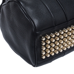 Alexander Wang Black Pebbled Leather Rocco Duffle Bag