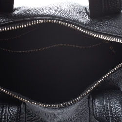 Alexander Wang Black Pebbled Leather Rocco Duffle Bag