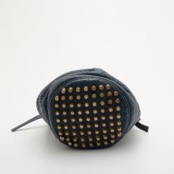 Alexander Wang Blue Diego Textured-Leather Bucket Bag