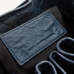Alexander Wang Blue Diego Textured-Leather Bucket Bag