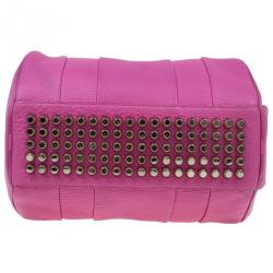 Pre Owned Alexander Wang Flamingo Leather Rocco Large Bag