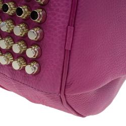 Pre Owned Alexander Wang Flamingo Leather Rocco Large Bag