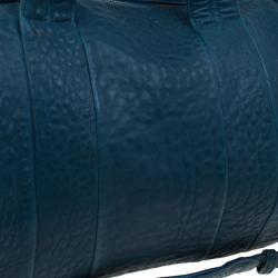 Pre Owned Alexander Wang Blue Lambskin Rocco Duffel Bag