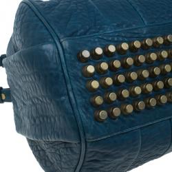 Pre Owned Alexander Wang Blue Lambskin Rocco Duffel Bag