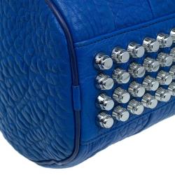 Pre Owned Alexander Wang Blue Lambskin Mini Pebbled Rockie