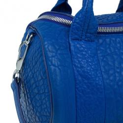 Pre Owned Alexander Wang Blue Lambskin Mini Pebbled Rockie