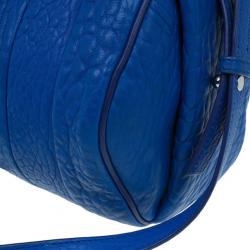 Pre Owned Alexander Wang Blue Lambskin Mini Pebbled Rockie