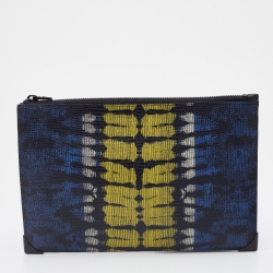 Alexander Wang Multicolor Lizard Embossed and Leather Zip Pouch