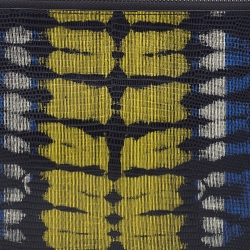 Alexander Wang Multicolor Lizard Embossed and Leather Zip Pouch
