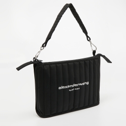 مملوكة مسبقًا Alexander Wang Black Nylon Elite Laptop Bag   