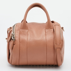 Pre Owned Alexander Wang Light Brown Leather Rocco Duffel Bag