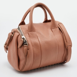 Pre Owned Alexander Wang Light Brown Leather Rocco Duffel Bag