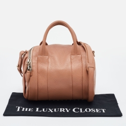 Pre Owned Alexander Wang Light Brown Leather Rocco Duffel Bag