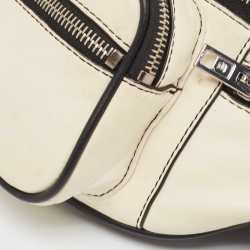 Alexander Wang White/Black Leather Attica Belt Bag